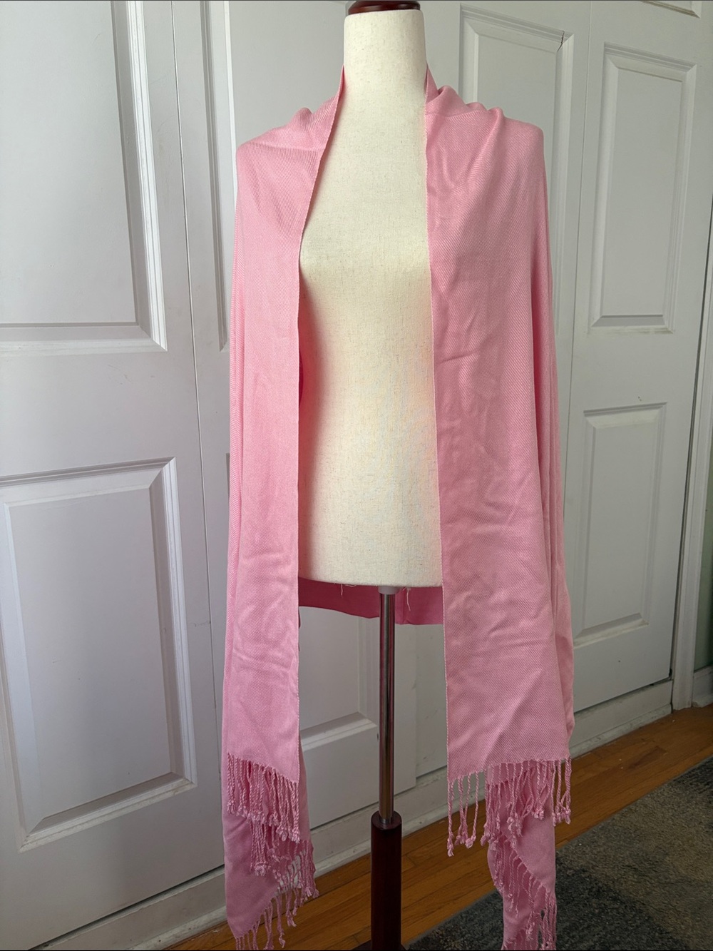 Mary Kay Pink Fringe Shawl Wrap